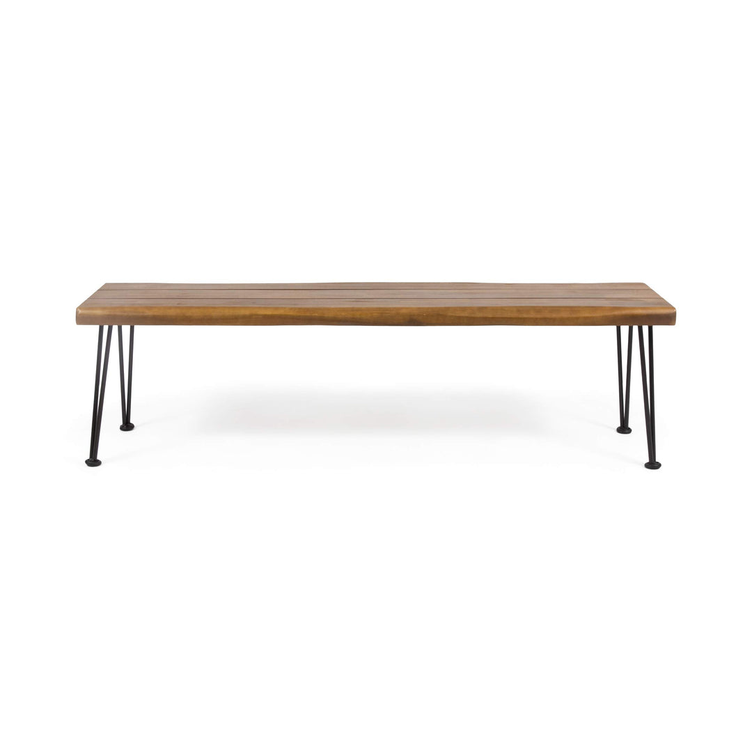 Christopher Knight Home Gladys Outdoor Modern Industrial Acacia Wood Bench