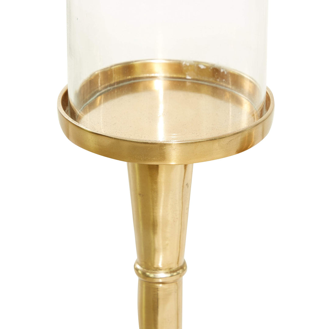 Gold Traditional Candle Holder (Set of 2)