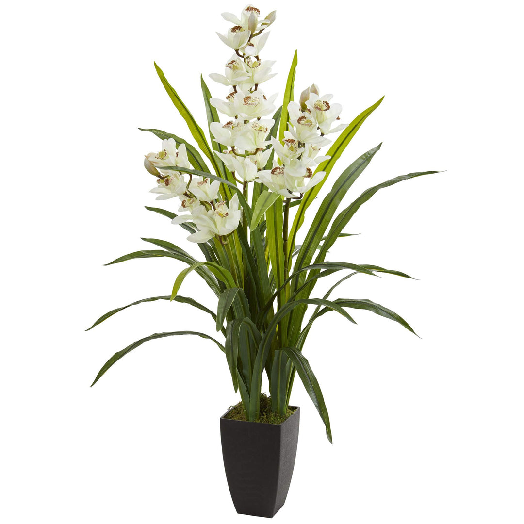 Nearly Natural 45in. Cymbidium Orchid Artificial Plant