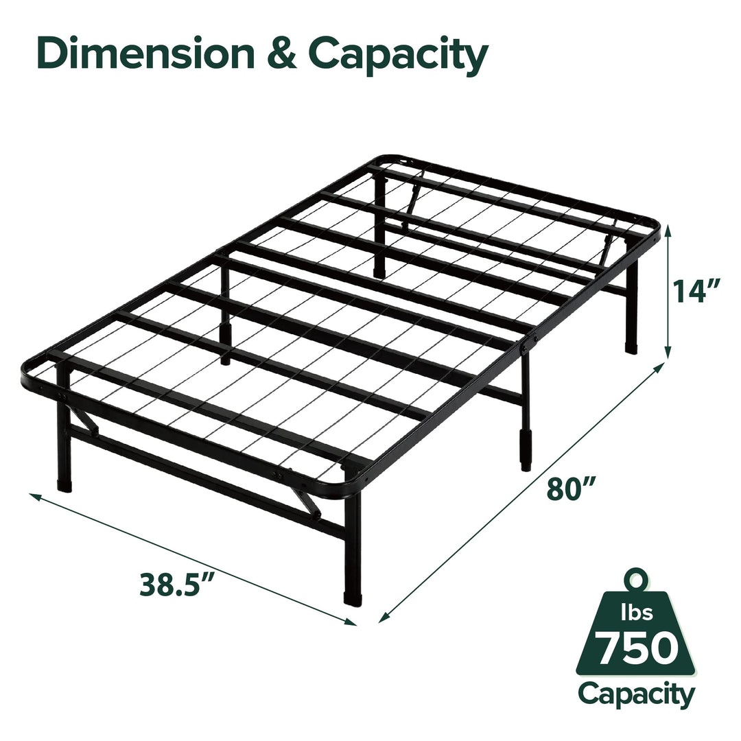 ZINUS SmartBase Tool-Free Assembly Mattress Foundation 14 Inch Metal Platform