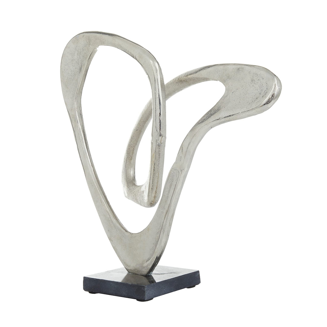 Silver Modern Sculpture 13 X 14 6 Abstract