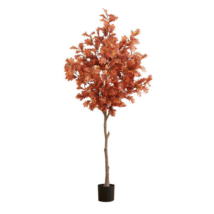 Nearly Natural 6ft. Autumn Oak Artificial Fall Tree