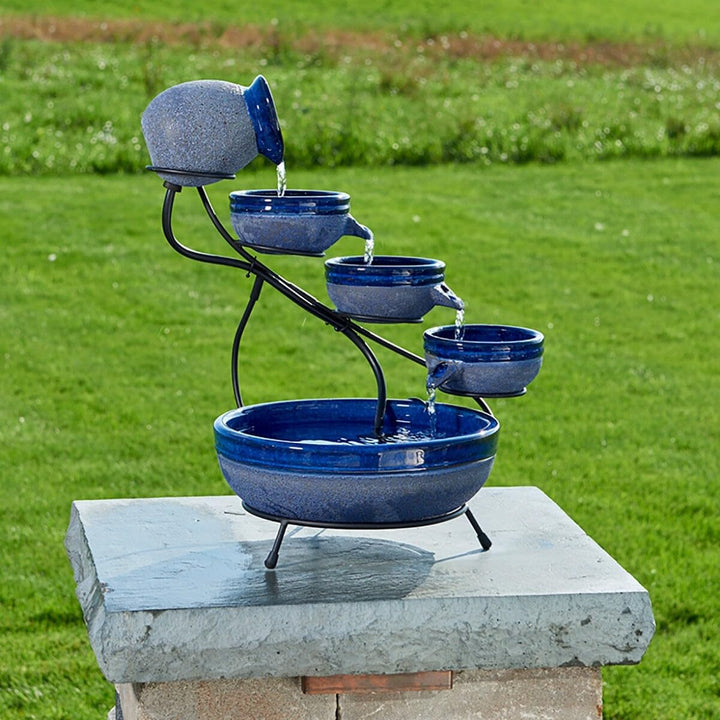 Ceramic Solar Cascade Blueberry Blue