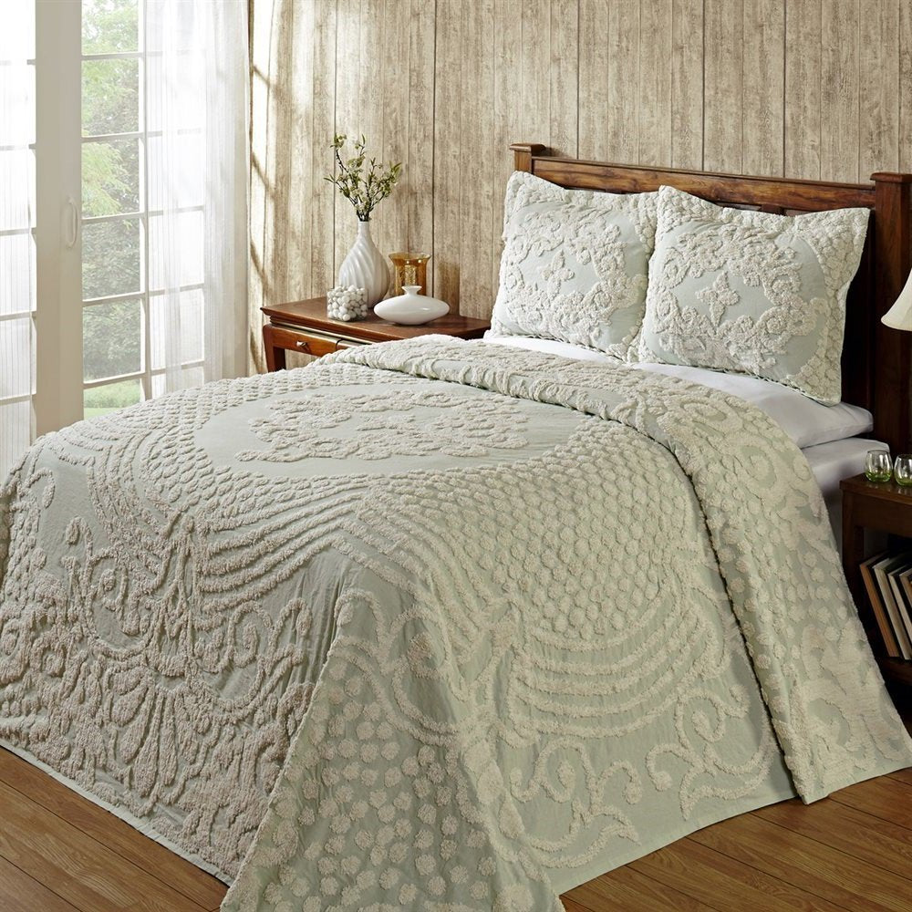 Better Trends 100% Cotton Chenille Bedspreads Size Florence Collection