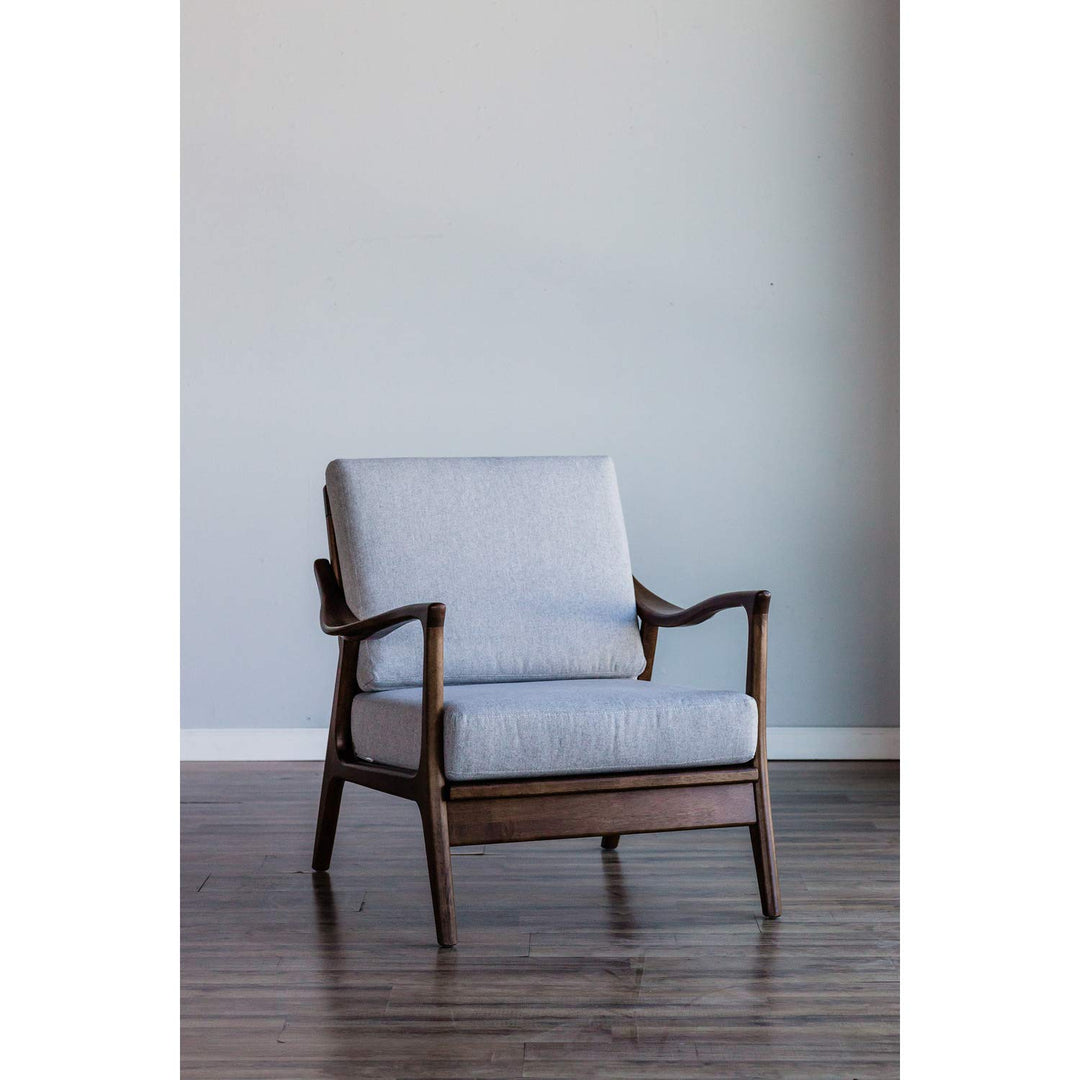 Alpine Furniture Zephyr Slate Chair Gray Brown