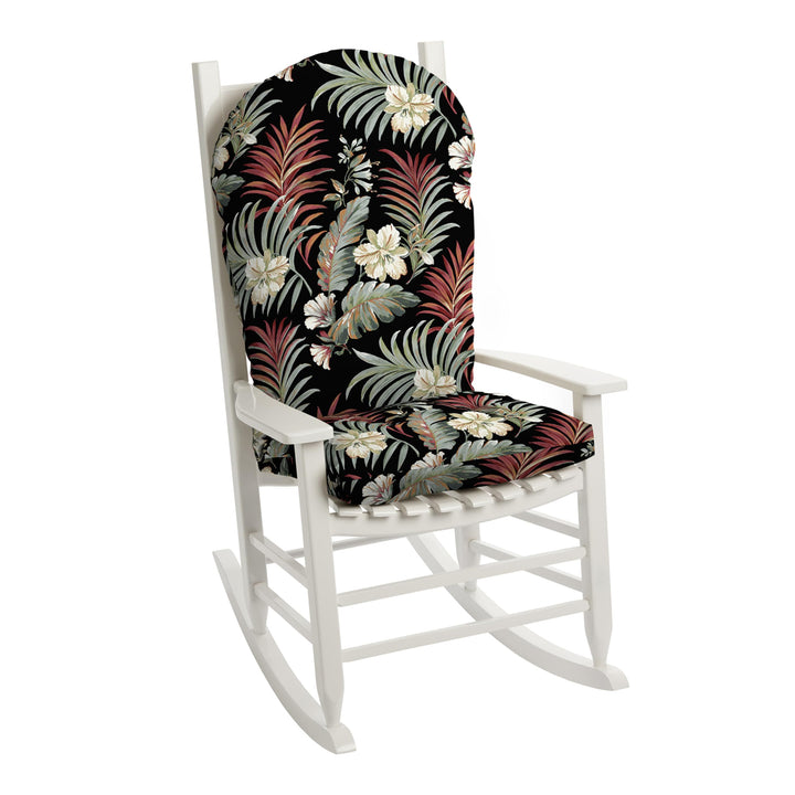 Arden Selections Outdoor Plush Modern Tufted Rocking Chair Cushion Set of 2 20 x Texture