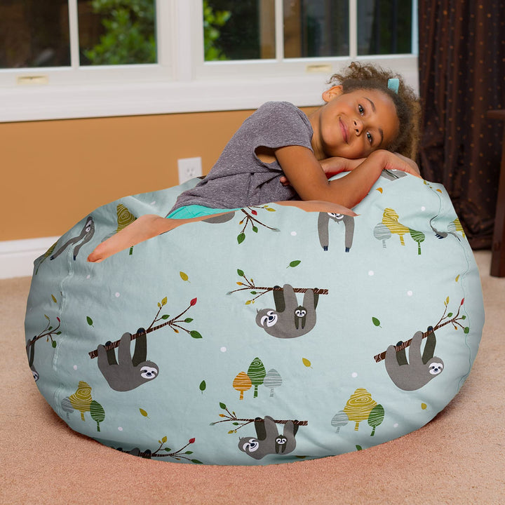 Kids Bean Bag Chair, Big Comfy Chair - Machine Washable Cover