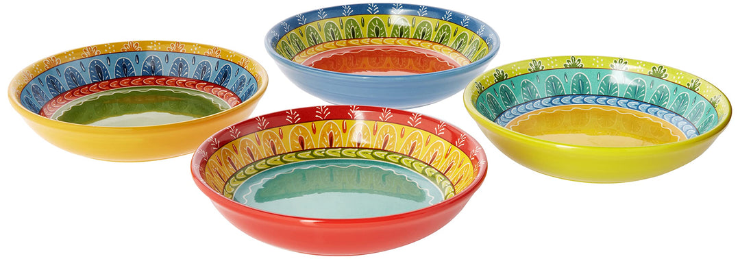 Certified International Valencia Soup/Pasta Bowl (Set of 4) 9.25" Multicolor