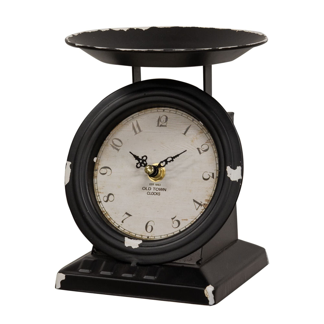 Vintage Black Scale Clock Metal