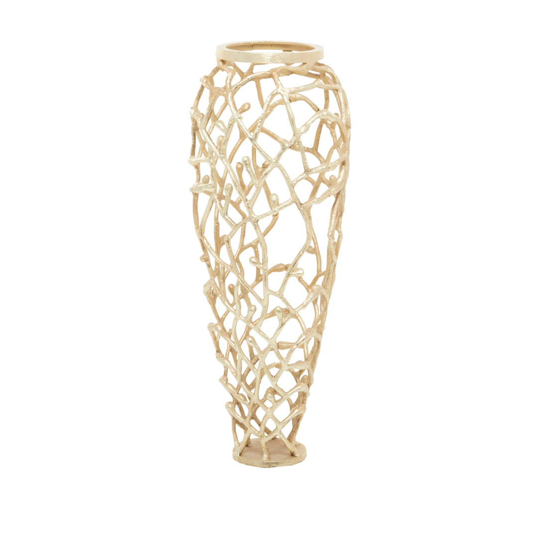 Gold Coral Vase