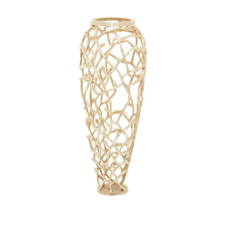 Gold Coral Vase