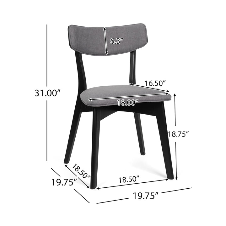 Christopher Knight Home Abrielle Mid-Century Modern Dining Chairs with Light