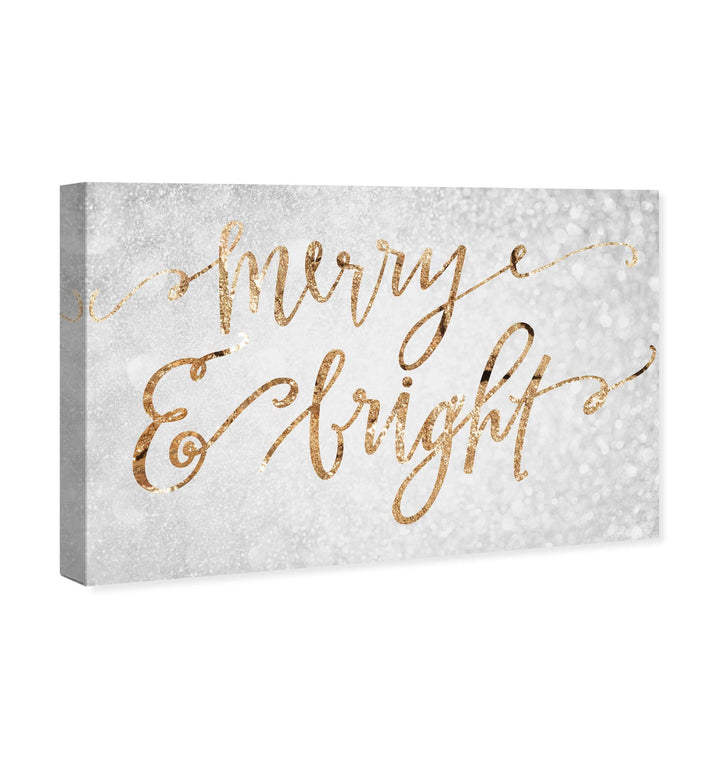 Wynwood Studio Holiday and Seasonal Wall Art Canvas Prints 'Merry & Bright'