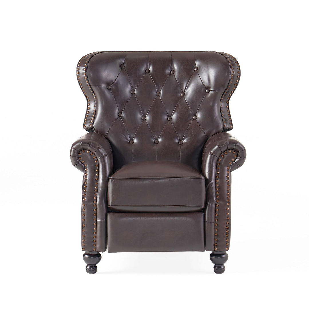 Christopher Knight Home Walder Reconstituted Bycast Leather Recliner Brown