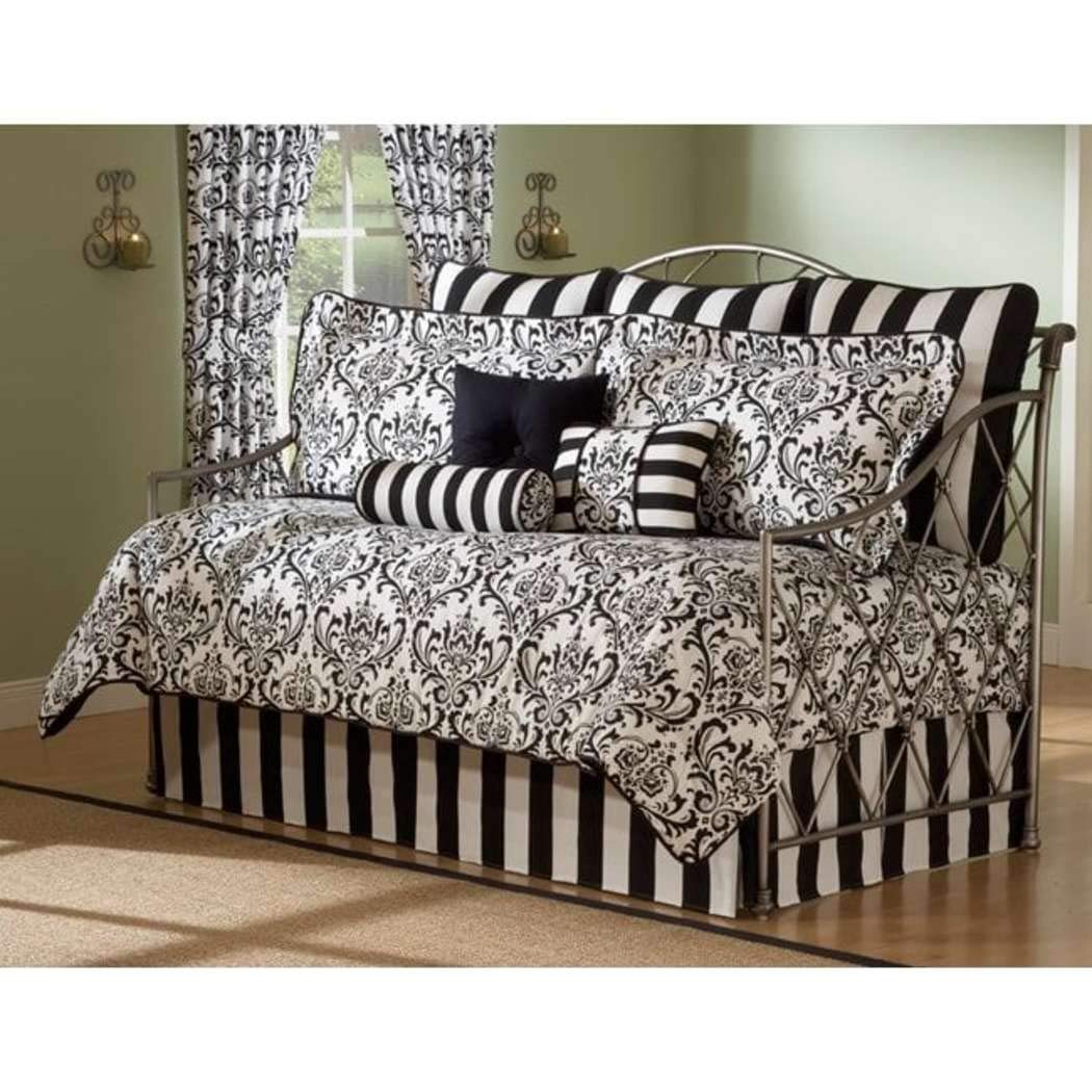 Arbor Daybed Comforter Set 10 Piece Bedding Black White Bed in A Bag Sheets