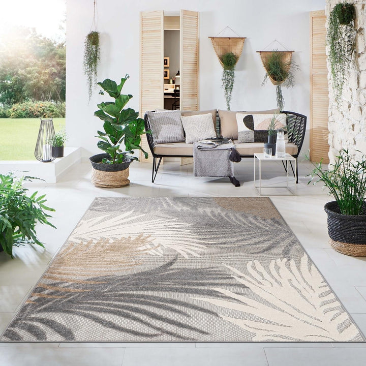 Rugshop Lucca Contemporary Floral Indoor/Outdoor Area Rug