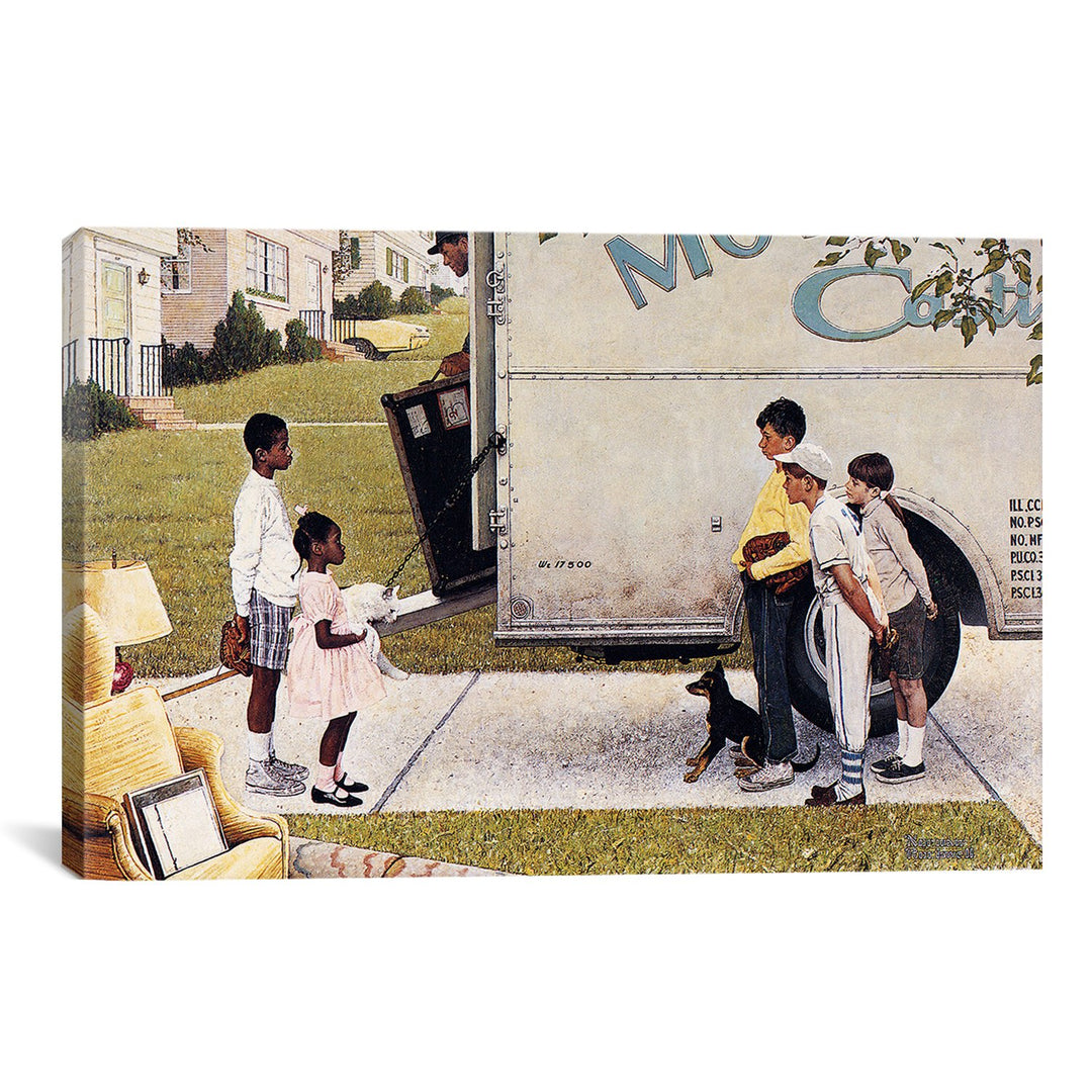 iCanvasART 1544 Moving in New Kids in The Neighborhood Canvas Print by Norman 1.5 inches deep x 40 inches x 26 inches