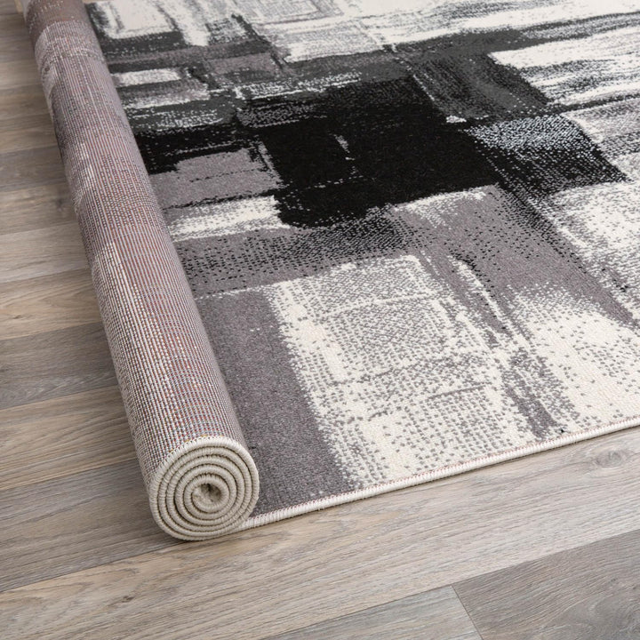 Rugshop Contemporary Modern Abstract Runner Rug