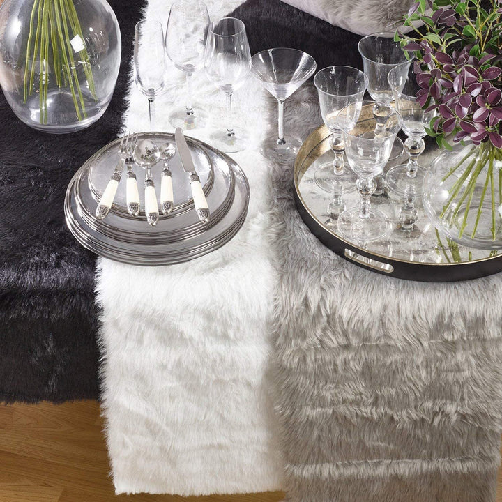 Juneau Collection Faux Fur Table Runner