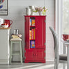 Target Marketing Systems Tall Storage Cabinet with 2 Adjustable Top Shelves Red