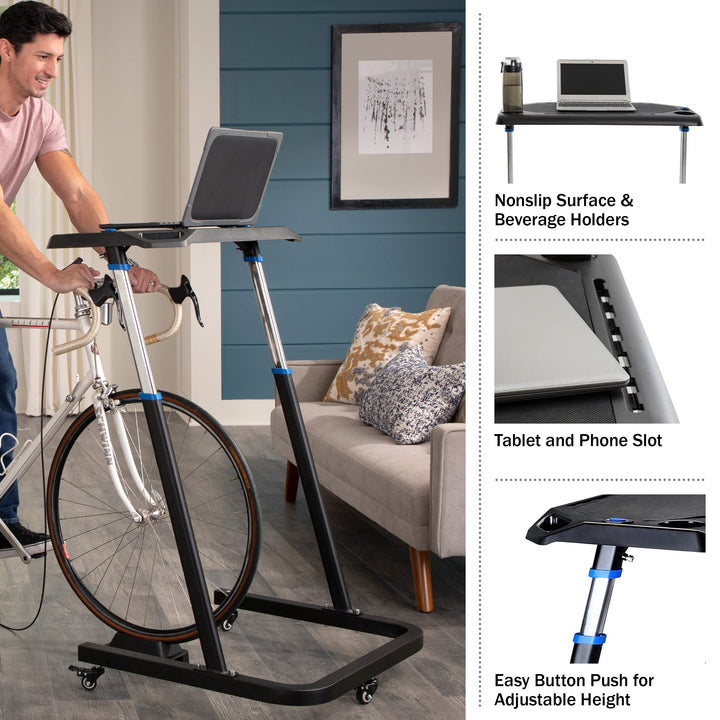 RAD Cycle Products Adjustable Bike Trainer Fitness Desk Portable Workstation