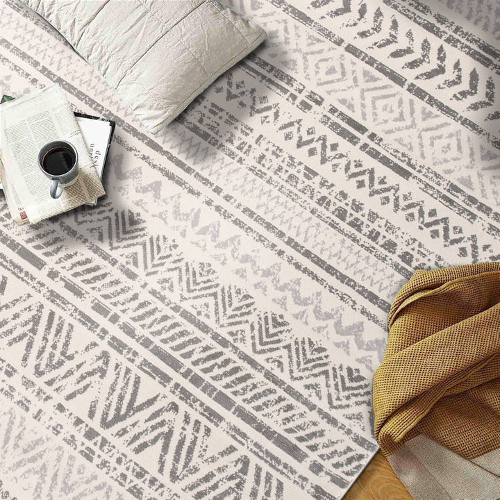 Rugshop Geometric Boho Rug Perfect for high traffic areas of your Living Room -