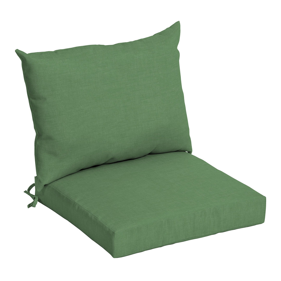 Arden Selections Outdoor Dining Chair Cushion 21 x 21 Water Repellent Fade Moss Green Leala