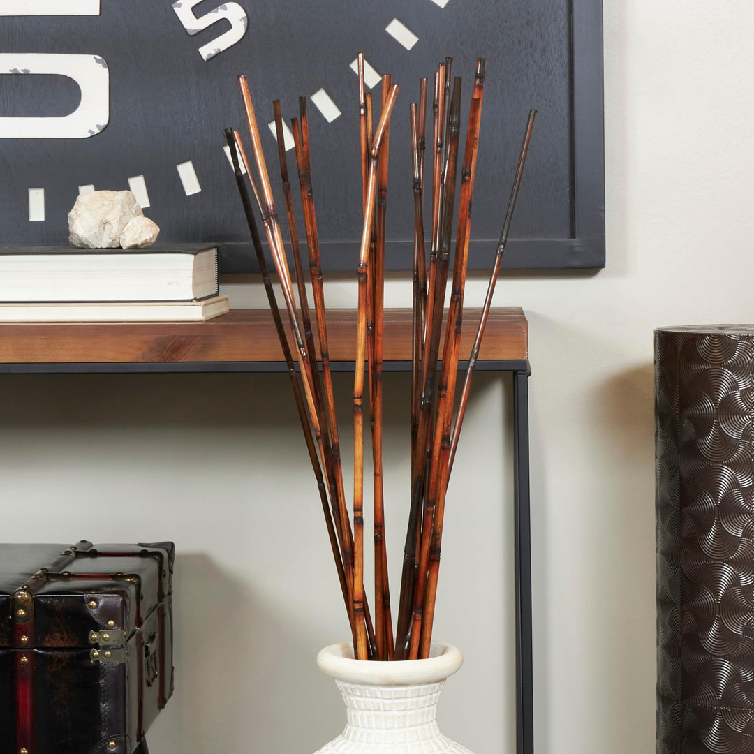 Brown Bamboo Tall Stick Sticks Natural Foliage