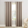 Sun Zero Barrow Energy Efficient Grommet Curtain Single Panel 54 x 95 - Stone