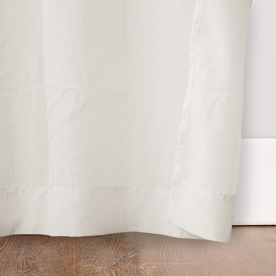 No. 918 Erica Crushed Voile Sheer Grommet Curtain Panel, Single Panel