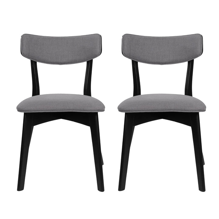 Christopher Knight Home Chazz Dining Chair 19.75 "W x 19.75 "D x 31 "H Chaz Dark Dark Gray + Matte Black