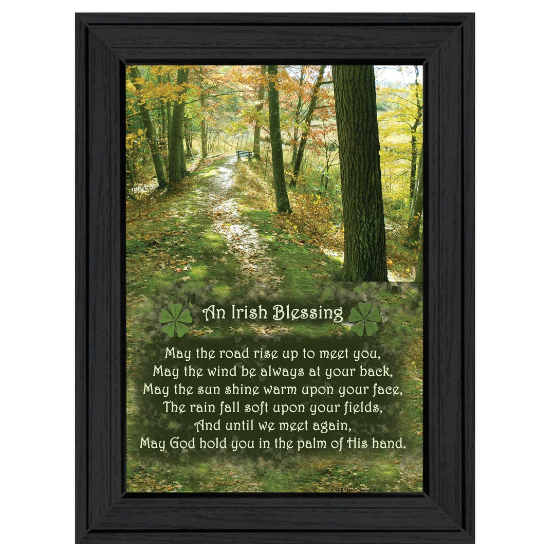 Irish Blessing By Trendy Decor4U Printed Wall Art Ready To Hang Framed