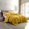 Modern Threads - Comforter Set - Down lternative Brushed Microfiber - Elegant Gold - King