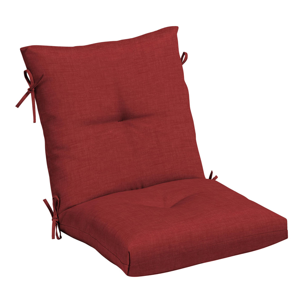 Arden Selections Outdoor Plush Modern Tufted Blowfill Dining Chair Cushion 21 Ruby Red Leala