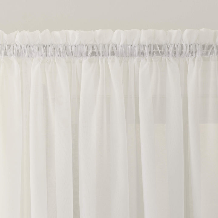 No. 918 Emily Voile Sheer Rod Pocket Door Curtain Panel, Single Panel