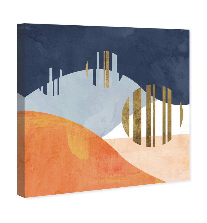 Wynwood Studio Abstract Wall Art Canvas Prints 'The Desert Night' Geometric Home 30 x 30