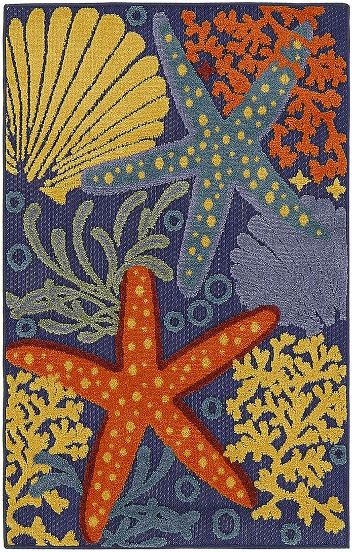 Nourison Aloha Coastal Starfish Indoor/Outdoor Area Rug