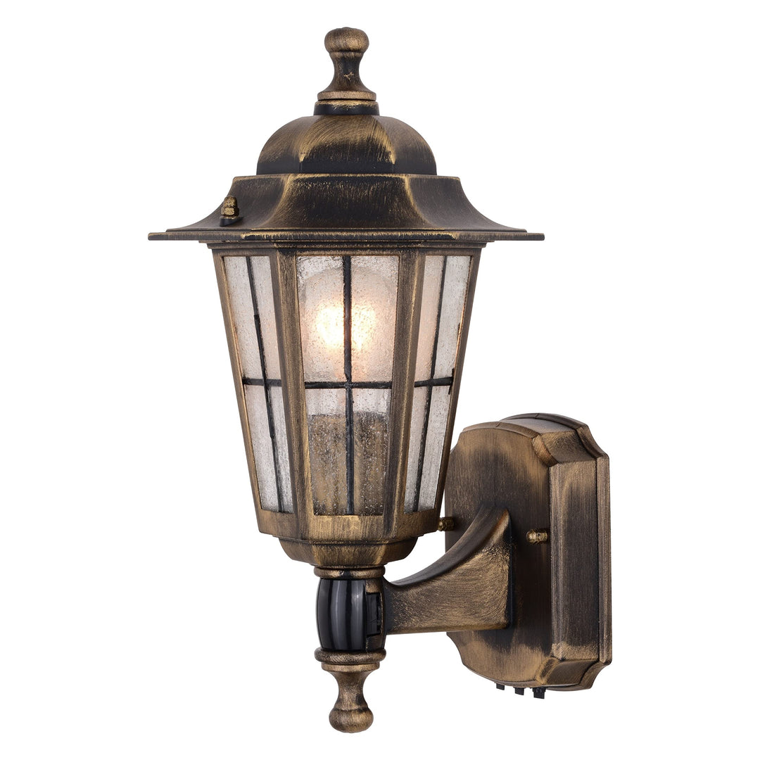 York Weathered Bronze Motion Sensor Dusk to Dawn Traditional Outdoor Wall