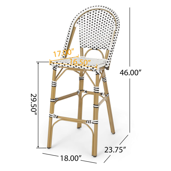 Christopher Knight Home 314446 Kinner Outdoor Barstool