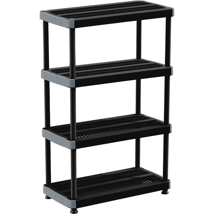 Rimax 9493 4 Shelf Storage Rack Black