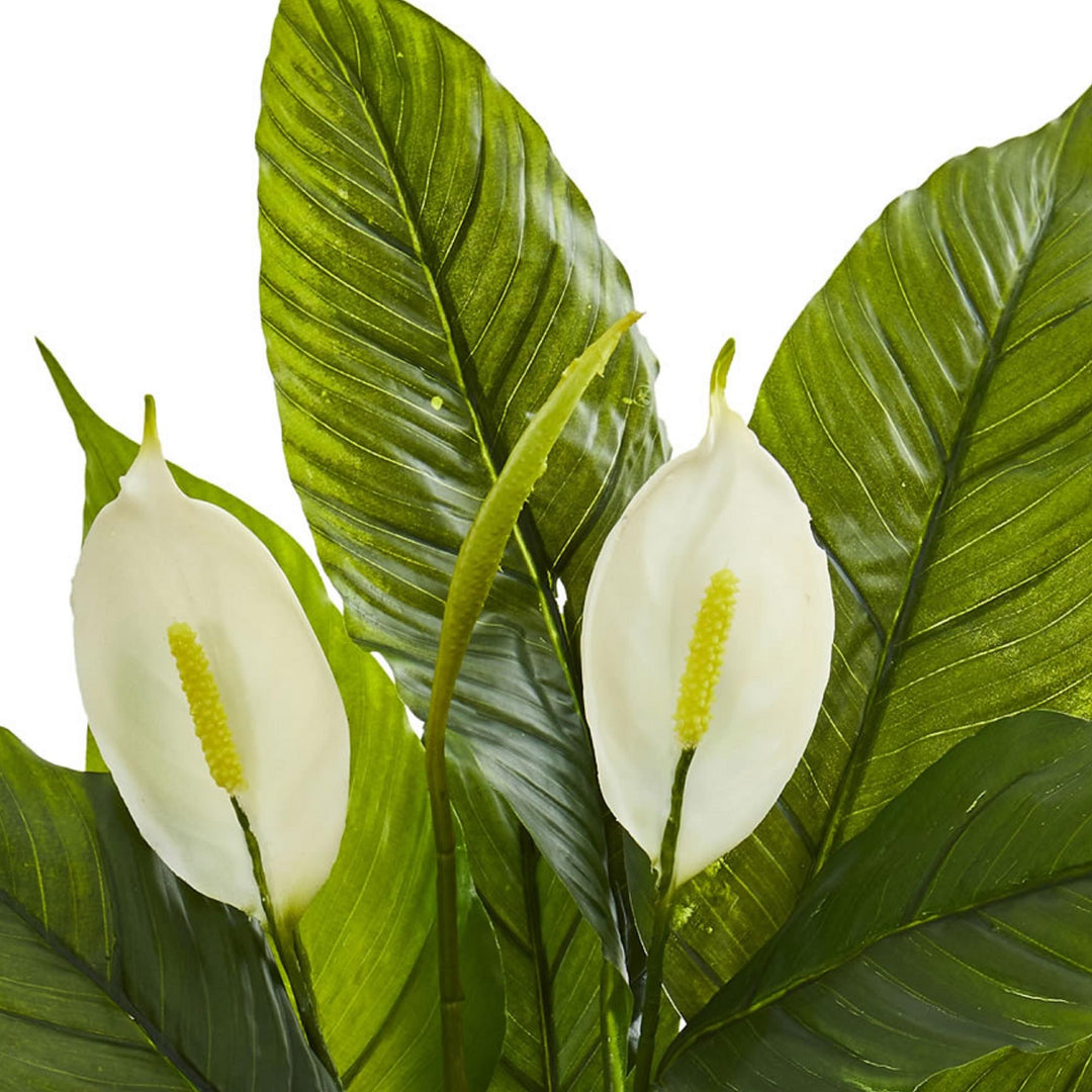 Nearly Natural 26” Spathiphyllum Artificial (Real Touch) Silk Plants Green