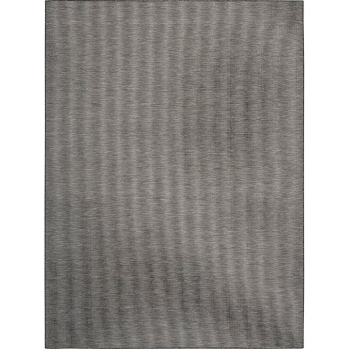 Nourison Positano Indoor/Outdoor Charcoal 10' x 14' Area Rug Easy Cleaning Non 10' x 14' - Charcoal