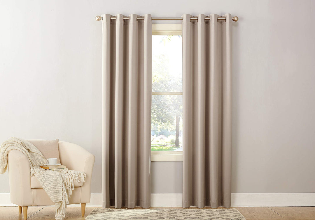 Sun Zero Talisha Grommet Room Darkening Window Curtain Panel