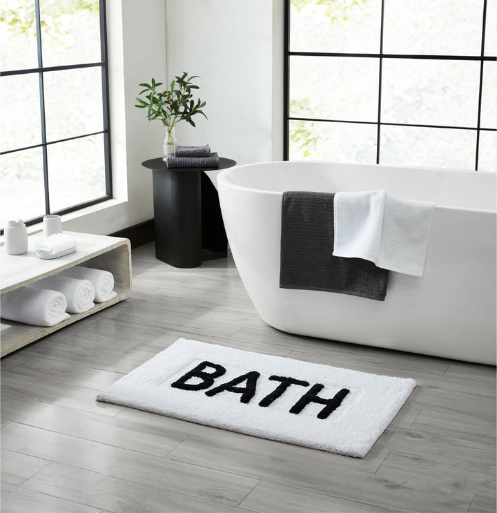 Creative Home Ideas Cotton Bath Rug - Soft Cotton Bath Mat - Bathroom Decor