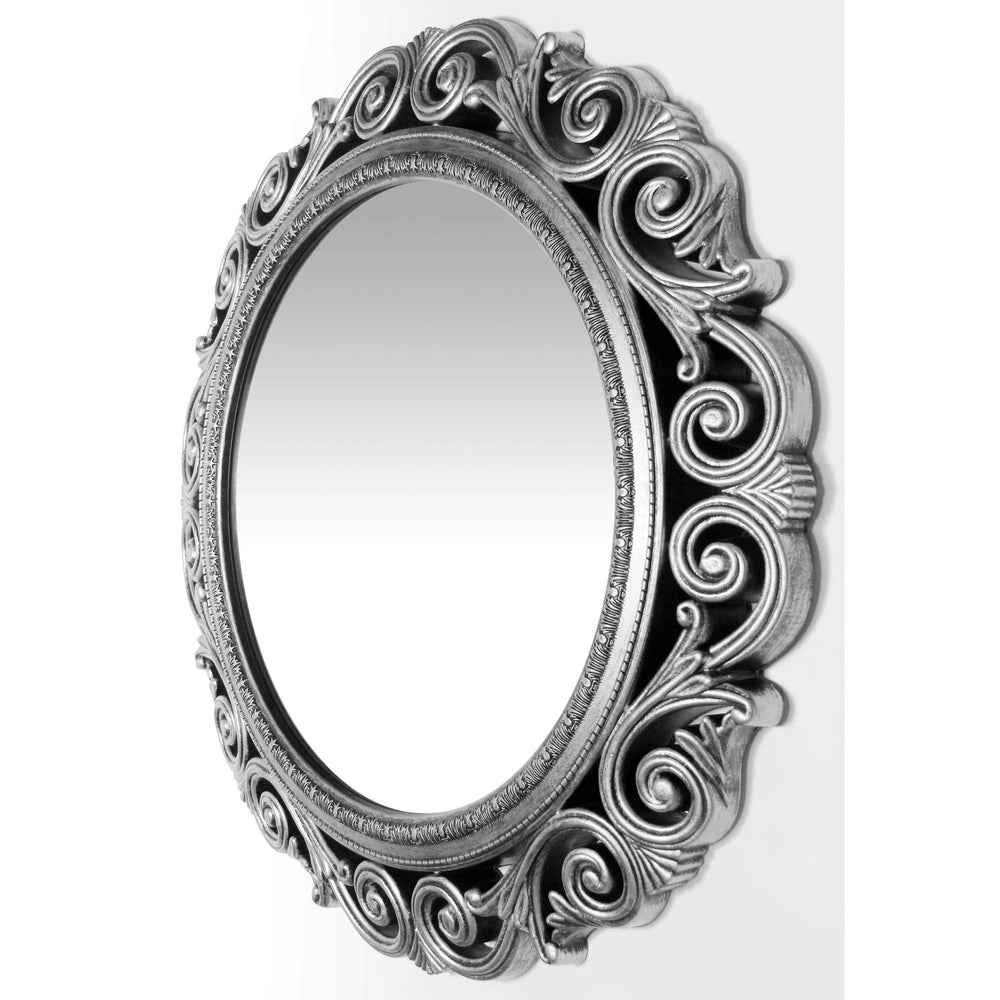 Antique Silver 23 Inch Traditional Decorative Wall Mirror - Diamond Home USA