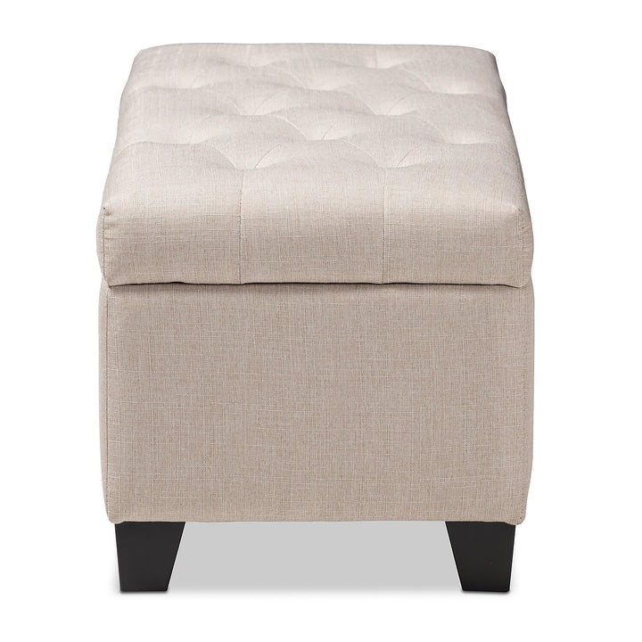 Baxton Studio Michaela Modern and Contemporary Beige Fabric Upholstered