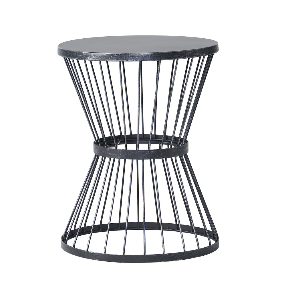 Christopher Knight Home Lassen Outdoor 16" Iron Side Table Matte Black