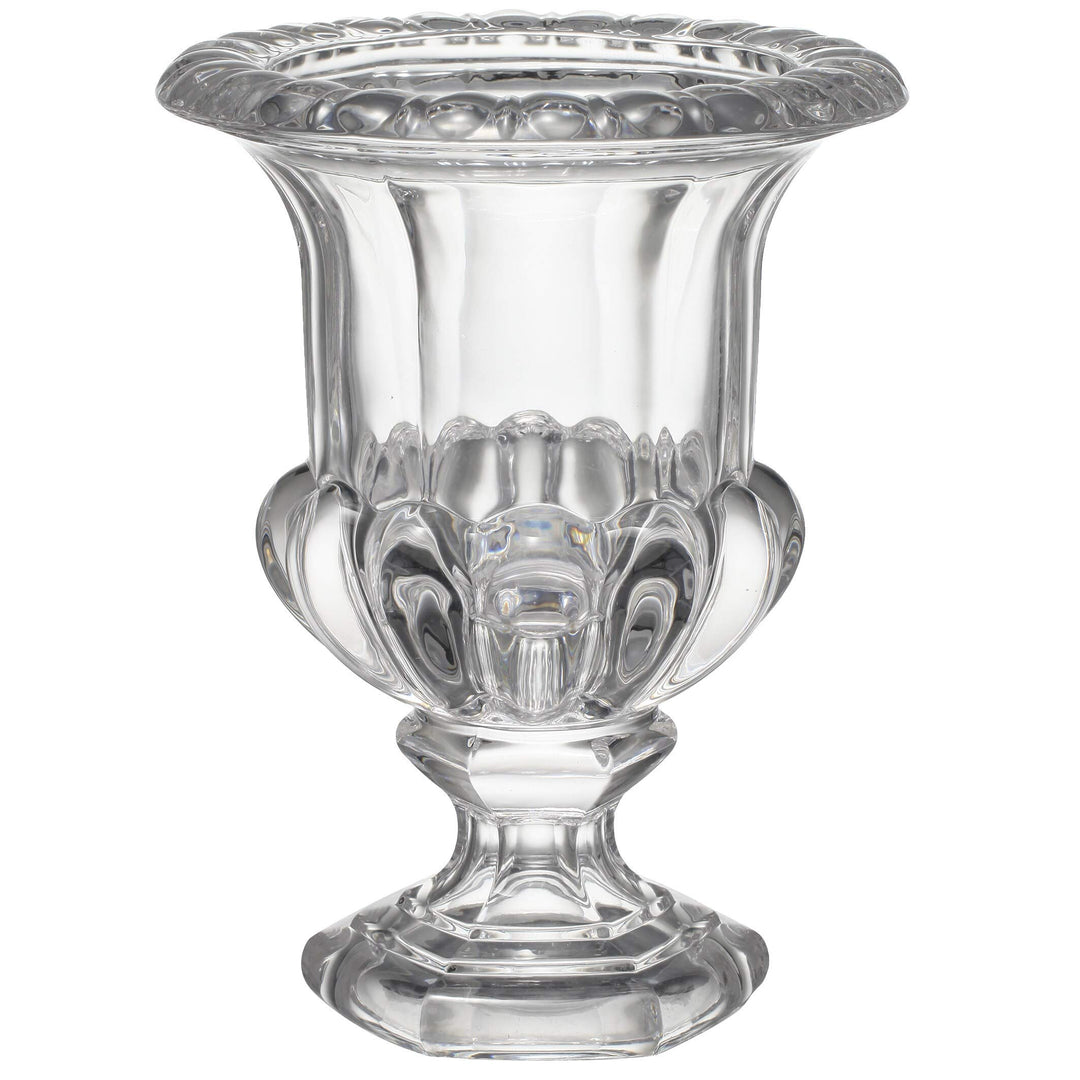 8-inch X 10-inch Large Crystal Urn Vase Clear Traditional Glass