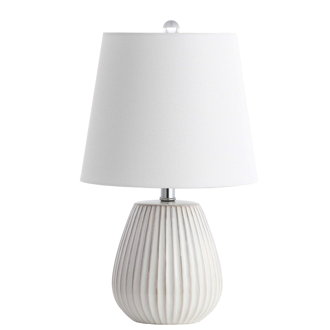 SAFAVIEH Lighting Collection Kole White 21-inch Bedroom Living Room Home