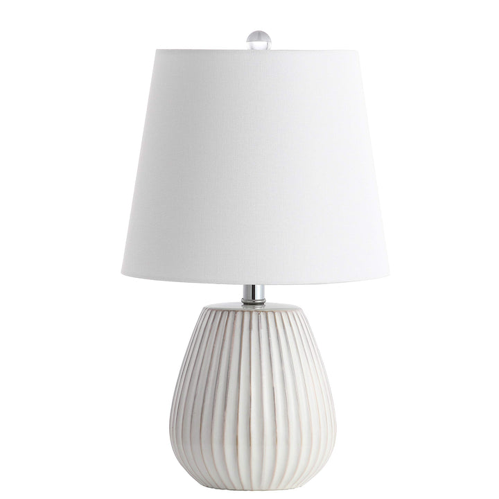 SAFAVIEH Lighting Collection Kole White 21-inch Bedroom Living Room Home